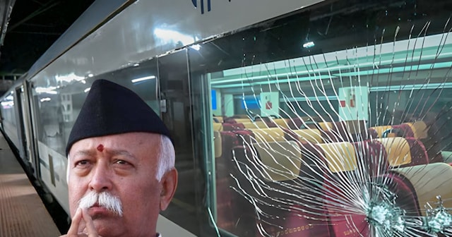 मोहन भागवत जिस वंदे भारत से जा रहे थे, हरदोई में उसी ट्रेन पर पथराव; कोच का  शीशा टूटा, संघ प्रमुख सुरक्षित