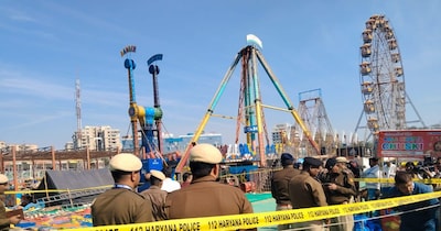 हरियाणा में सूरजकुंड अंतरराष्ट्रीय शिल्प मेले में झूला टूटने से एसएचओ की मौत हो गई और 12 लोग घायल हुए थे. 