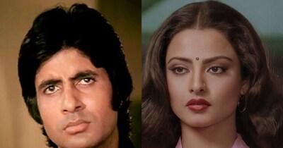 नई दिल्ली: हिंदी सिनेमा की बिंदास हीरोइन रेखा की जिंदगी किसी फिल्मी कहानी से कम नहीं है. उन्होंने अमिताभ बच्चन से कथित अलगाव के बाद फैन से शादी की, जो उनकी जिंदगी की बड़ी गलती साबित हुई. हालांकि, अमिताभ बच्चन के लिए अपने जज्बात रेखा वक्त-बेवक्त बयां करती रही. दूसरी ओर, अमिताभ बच्चन आइडल फैमिली मैन की तरह अफेयर पर चुप रहे. हालांकि, उन्होंने एक बार सिमी ग्रेवाल के मशहूर चैट शो में रेखा के साथ अपने कथित लव अफेयर पर खुलकर बात की थी. (फोटो साभार: IMDb)