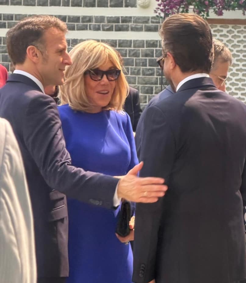 emmanuel macron, france president emmanuel macron india trip, emmanuel macron met bollywood celebs, anil kapoor, manoj bajpayee, zoya akhtar