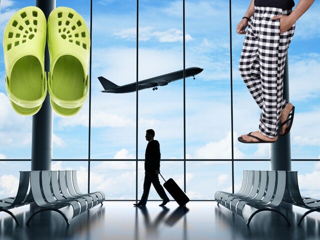 Airport 'displeased' with passengers wearing slippers and pajamas, bans it!