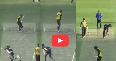 क्रिकेट इतिहास का सबसे अनोखा छक्का.