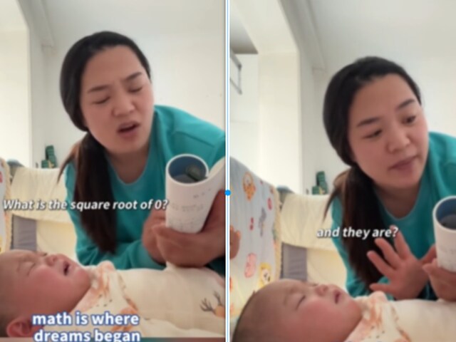 बच्चे को सुलाने की निंजा तकनीक! गणित का सवाल सुनते ही बेटा खर्राटे भरने लगा।