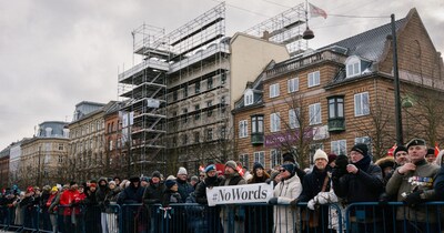 कोपेनहेगन में चल रहा प्रदर्शन.