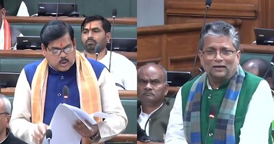 विधानसभा में मिथिलेश तिवारी और आलोक मेहता के बीच नोकझोंक हुई. - Algorithmically enhanced image