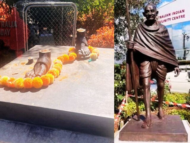 गांधी जी को कौन ले गया? रात को सही-सलामत थी प्रतिमा, सुबह मिली सिर्फ चप्पल