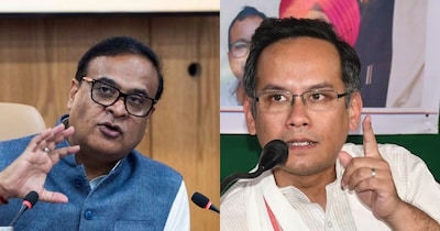 हिमंत बिस्वा सरमा ने कांग्रेस सांसद गौरव गोगोई की पाकिस्तान यात्रा और वीजा बदलाव पर गंभीर सवाल उठाए. (फोटो PTI)