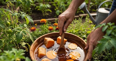 What happens when you soak sweet potatoes and jaggery in water