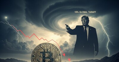 Trump's 15% Tariff Shakes Crypto: Bitcoin Down 45% From ATH, What's Next?