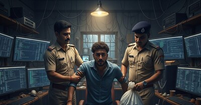 बैंक कर्मी बनकर 5.99 लाख की ठगी: झारखंड से साइबर ठग गिरफ्तार, मोबाइल-रकम बरामद.