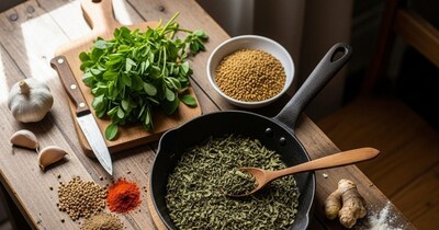 घर पर आसानी से बनाएं कसूरी मेथी: जानिए ताज़ी और सुगंधित कसूरी मेथी बनाने का तरीका.