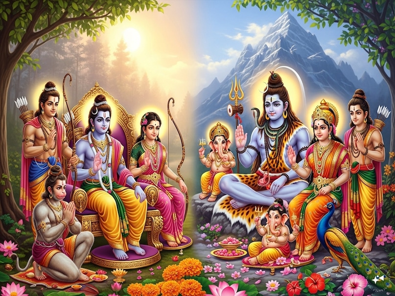 Idols in Home Temple