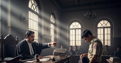 मुजफ्फरपुर में पॉक्सो कोर्ट ने थानाध्यक्ष पर लगाया जुर्माना, जांच में सुस्ती पर रोक (एआई जेनरेटेड)