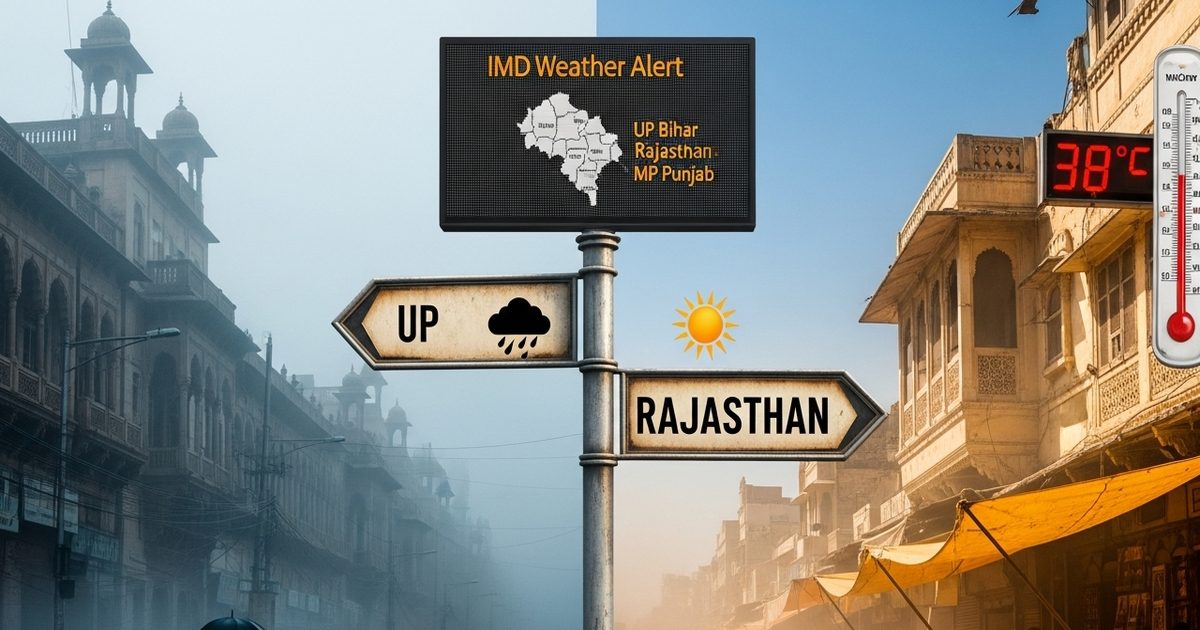कोहरा-बारिश और फिर 38 डिग्री तापमान, UP से बिहार-राजस्थान तक IMD का 5 राज्यों में अलर्ट