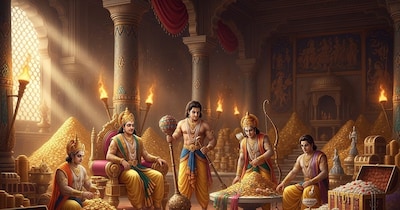 महाभारत: गुप्त खजाने ने बदली पांडवों की किस्मत, गरीबी से बने धनवान