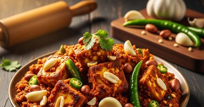 ठेचा पनीर रेसिपी