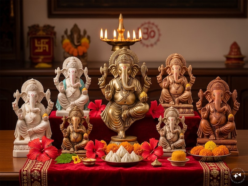 Idols in Home Temple