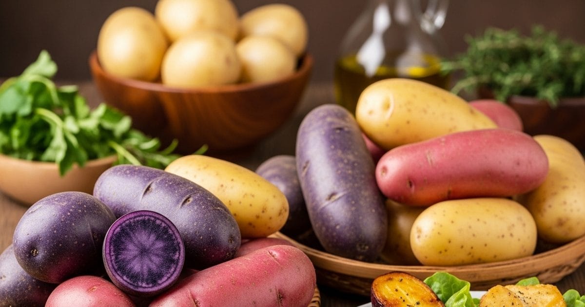 health benefits of colored potatoes, रंगीन आलू जैसे पर्पल, रेड और येलो ...