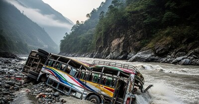 Nepal Bus Plunges into Trishuli River: 18 Dead, 25 Injured in Tragic Accident
