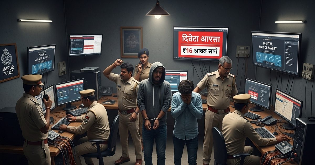 डिजिटल अरेस्ट के नाम पर 16 लाख की ठगी, जयपुर से चल रहा था साइबर गैंग, 3 अरेस्‍ट