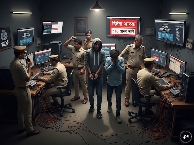डिजिटल अरेस्ट के नाम पर 16 लाख की ठगी, जयपुर से चल रहा था साइबर गैंग, अरेस्‍ट