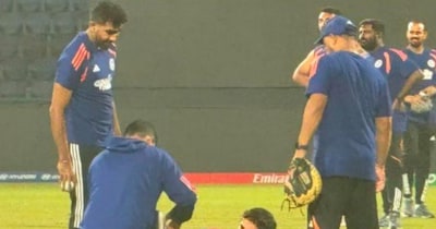 ईशान किशन को नामीबिया के खिलाफ मैच से एक दिन पहले लगी चोट. 