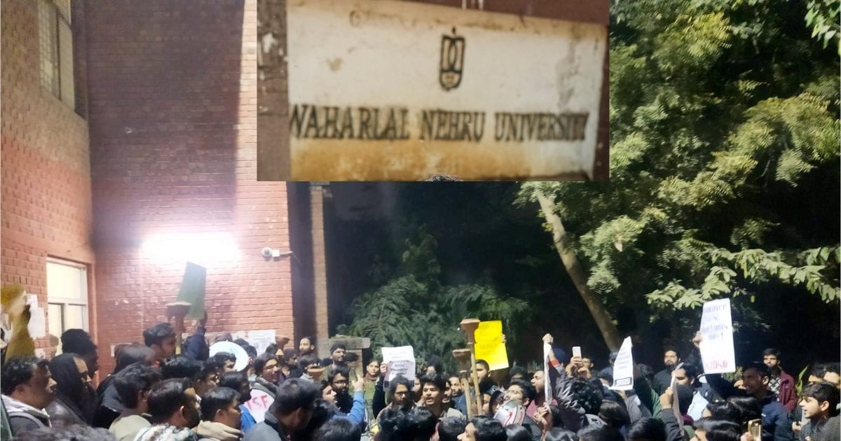 JNU कैंपस रात में बना अखाड़ा, ABVP और लेफ्ट विंग के छात्रों के बीच भिड़ंत, बेबस प्रशासन के फूले हाथ-पैर