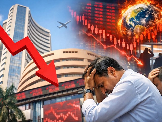 वैश्विक दबाव से बाजार धड़ाम, सेंसेक्स 1000 अंक लुढ़का, निफ्टी 25,150 के पास