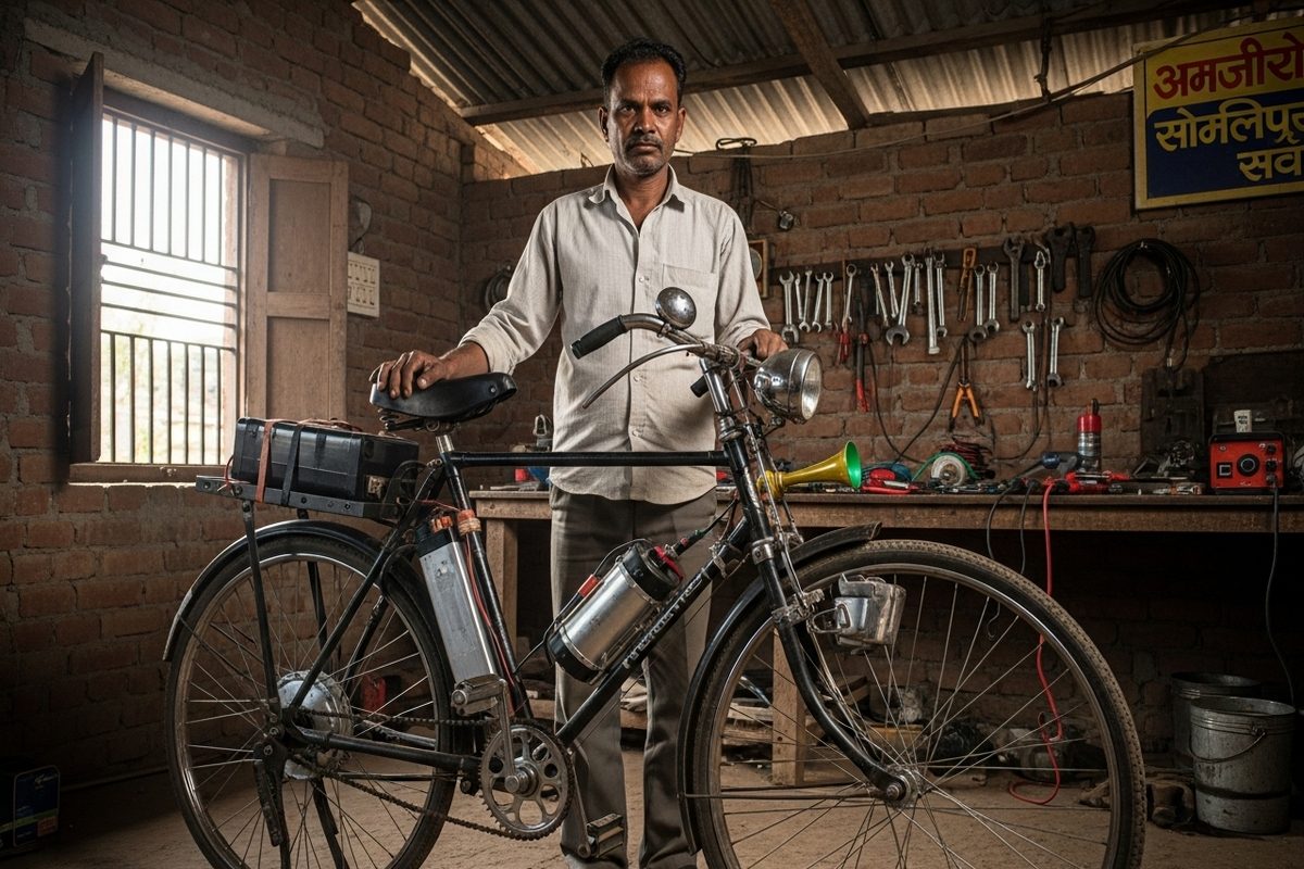 बिहार में 5वीं पास उमेश ने किया कमाल! 25 साल पुराना सपना हुआ सच, घर पर ही बना डाली इलेक्ट्रिक साइकिल, अब डिमांड छू रही  आसमान