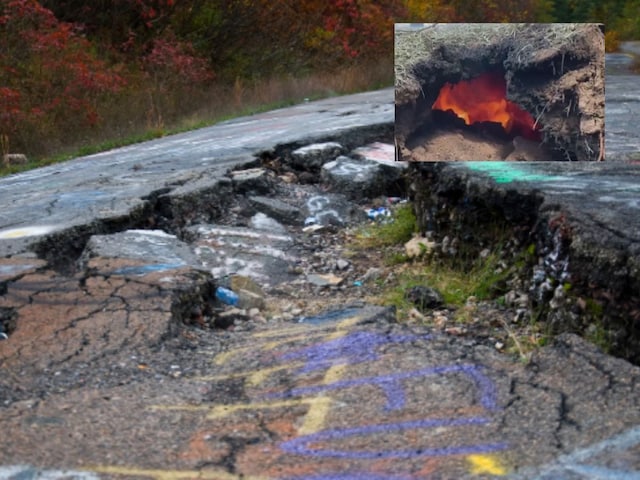 The fire of hell is blazing under the ground, the laughing city has become deserted!