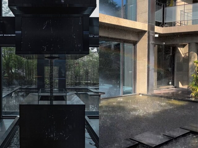 The most unique cafe, it rains every 15 minutes, you have to wear a raincoat!