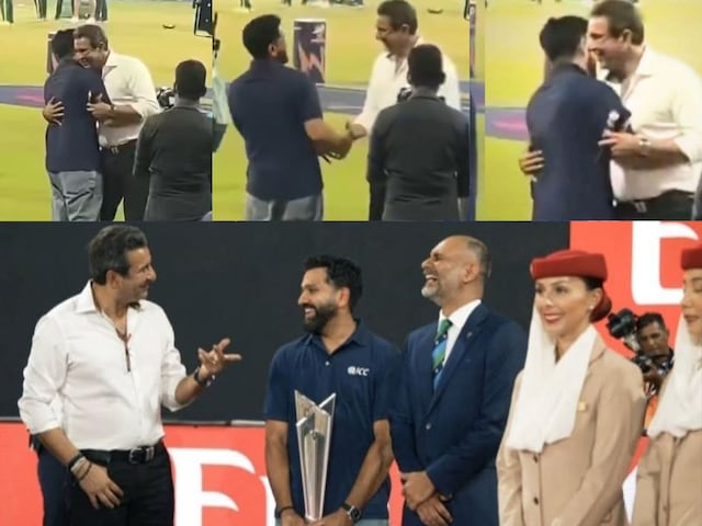 করমর্দন এবং আলিঙ্গনও, ভারত-পাক ম্যাচে রোহিত শর্মা এবং আকরামের মধ্যে ব্রোম্যান্স