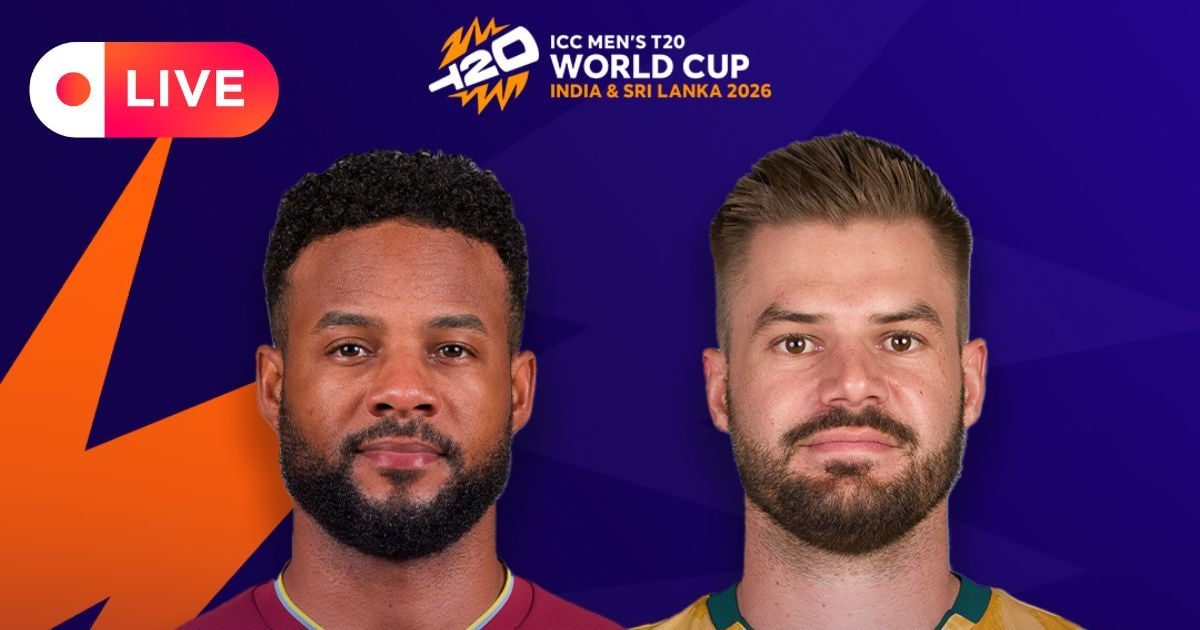 SA vs WI T20 WC Live: वेस्टइंडिया की विस्फोटक शुरुआत, मैदान पर गूंज चौके-छक्के