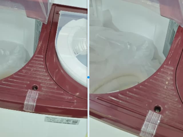 Why are these lines formed on semi-automatic washing machines?