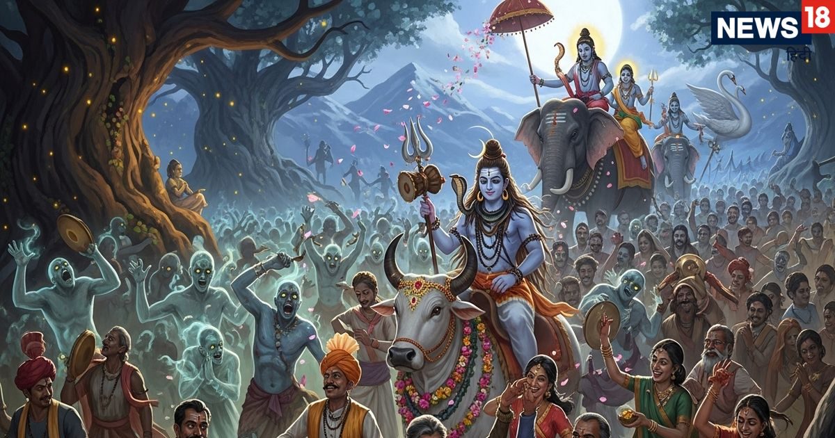 जब भूत-प्रेत संग निकली महादेव की बारात, एक तरफ झुक गई थी पृथ्वी, महर्षि अगस्त्य ने संभाला संतुलन, संपूर्ण विवाह कथा जब भूत-प्रेत संग निकली महादेव की बारात, एक तरफ झुक गई थी पृथ्वी, महर्षि अगस्त्य ने संभाला संतुलन, संपूर्ण विवाह कथा