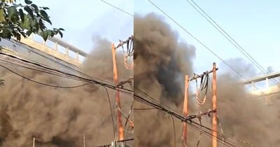 लखनऊ के ताज होटल में लगी भीषण आग.