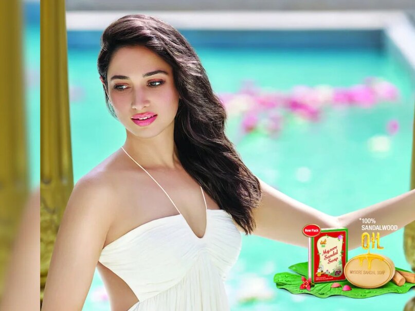 Tamannaah Bhatia,Mysore sandal soap, bollywood actress soap ads, bollywood actress soap brands, bollywood actress brand ambassador soap company