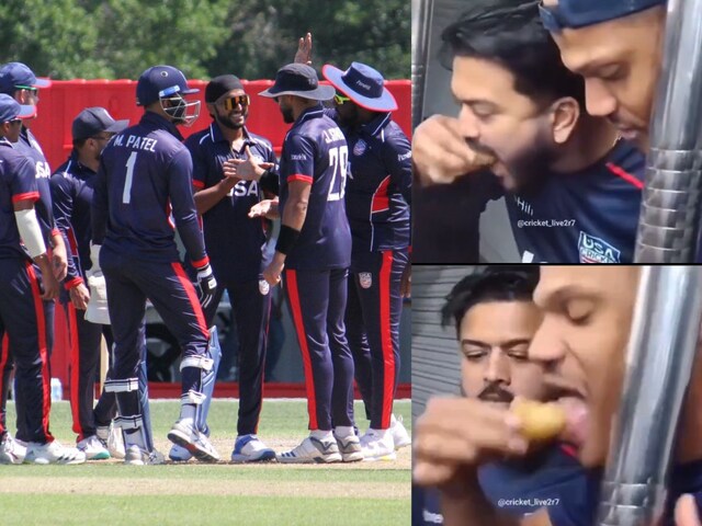 Roadside Panipuri party, American cricketers dressed in Bombay colors before WC