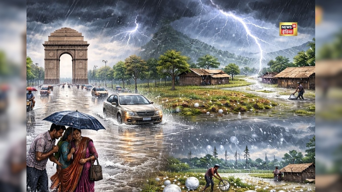 दिल्ली से बिहार तक मौसम बदला! उत्तर भारत में बारिश और एमपी में ओले, आईएमडी ने जारी किया अलर्ट