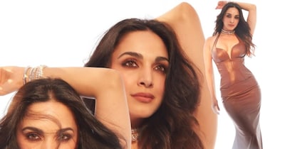 न्यू मॉम कियारा अडवाणी बॉडीकॉन ड्रेस, स्मोकी आईज आणि चोकर नेकलेसमध्ये चमकली