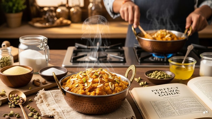 Whether you’re preparing it for a special occasion or simply craving something warm and comforting, this step-by-step guide will help you create a perfectly textured, aromatic halwa right in your own kitchen. Whether you’re preparing it for a special occasion or simply craving something warm and comforting, this step-by-step guide will help you create a perfectly textured, aromatic halwa right in your own kitchen.