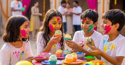 Holi Kids' Delights: 7 Colorful Snacks & Sweets for a Festive Evening!