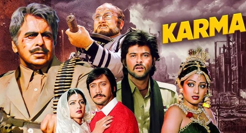 Karma (1986): An adrenaline-fueled classic where Kapoor plays a key member of a special mission team tasked with stopping a ruthless terrorist. This quintessential 80s actioner showcases his high-energy performance style, featuring grand scale, intense stunts, and a legendary, patriotic sense of duty.