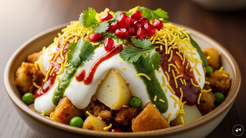  Leftover Samosa Chaat: Crumble leftover samosas and layer them with boiled potatoes, yogurt, chutneys, and sev. Garnish with coriander and pomegranate seeds for a tangy, crunchy, and satisfying chaat experience.
