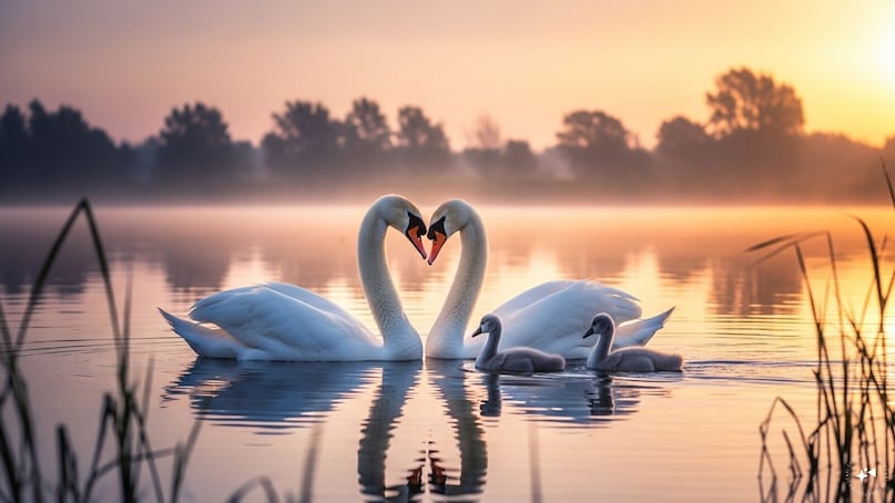    Swans: Swans are known to mate for life. Once they find a mate, they remain loyal, returning to the same nesting spots year after year. Swans also share parenting duties equally, showing loyalty to both their mate and offspring.