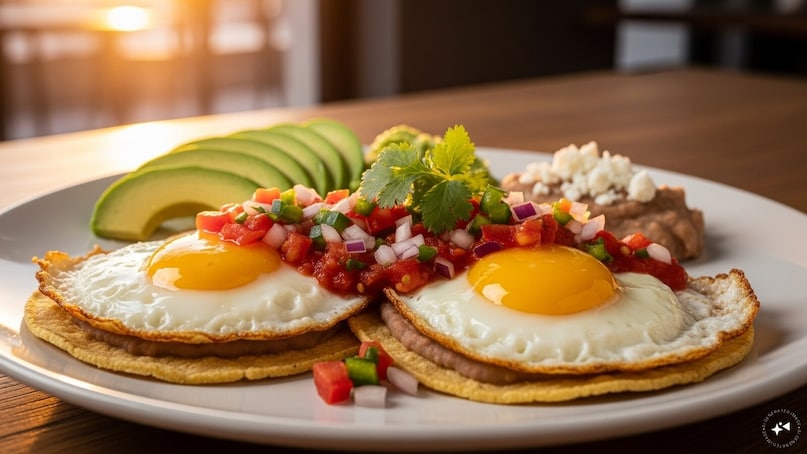 Huevos Rancheros (Mexico): Huevos Rancheros is a vibrant Mexican breakfast dish consisting of fried eggs served on tortillas and topped with spicy tomato salsa. Often accompanied by beans, avocado, and cheese, it’s hearty, flavorful, and a staple morning meal across Mexico.