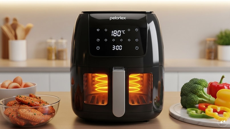 Set the air fryer to 180 degree Celsius and let it preheat for 3-5 minutes. Set the air fryer to 180 degree Celsius and let it preheat for 3-5 minutes.