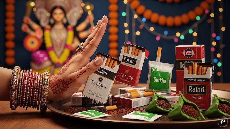 Tobacco Products: Tobacco products such as cigarettes, gutkha, or paan with tobacco are generally avoided during Navratri. The festival encourages self-discipline and purification of both body and mind, and purchasing such items is seen as contrary to the spirit of devotion. Tobacco Products: Tobacco products such as cigarettes, gutkha, or paan with tobacco are generally avoided during Navratri. The festival encourages self-discipline and purification of both body and mind, and purchasing such items is seen as contrary to the spirit of devotion.