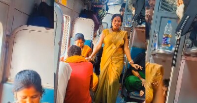 Woman's Viral Train Dance to 'Odhaniya Ye Gori' Amazes Passengers
