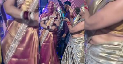 देवरानी-जेठानी का घूंघट में गजब का डांस वायरल, गांव में खूब मटकाई कमर.